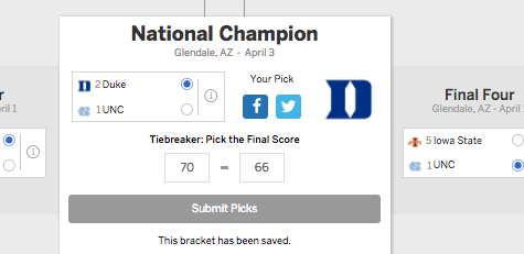 March Madness Bracket