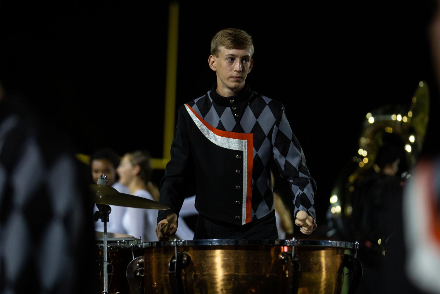 Marching band performed at the district festival