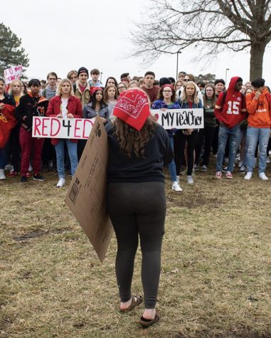 Students Walk Out of Class in Protest