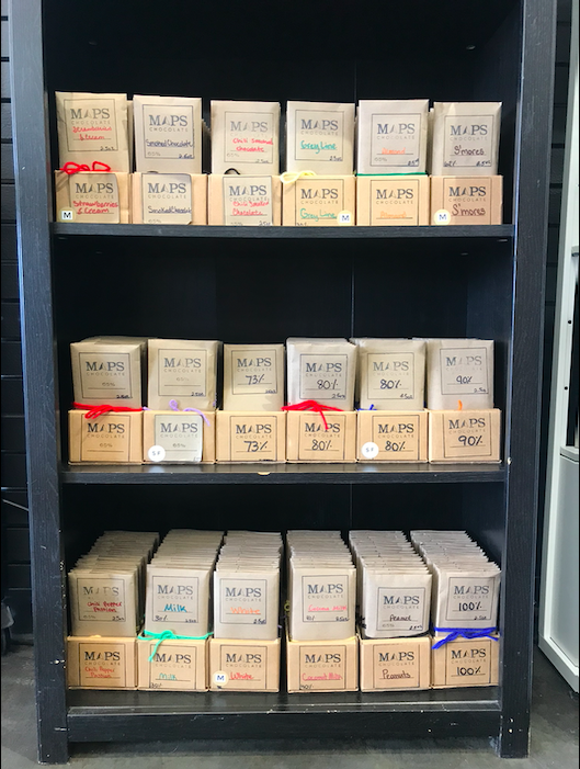 Maps Chocolate and Coffee