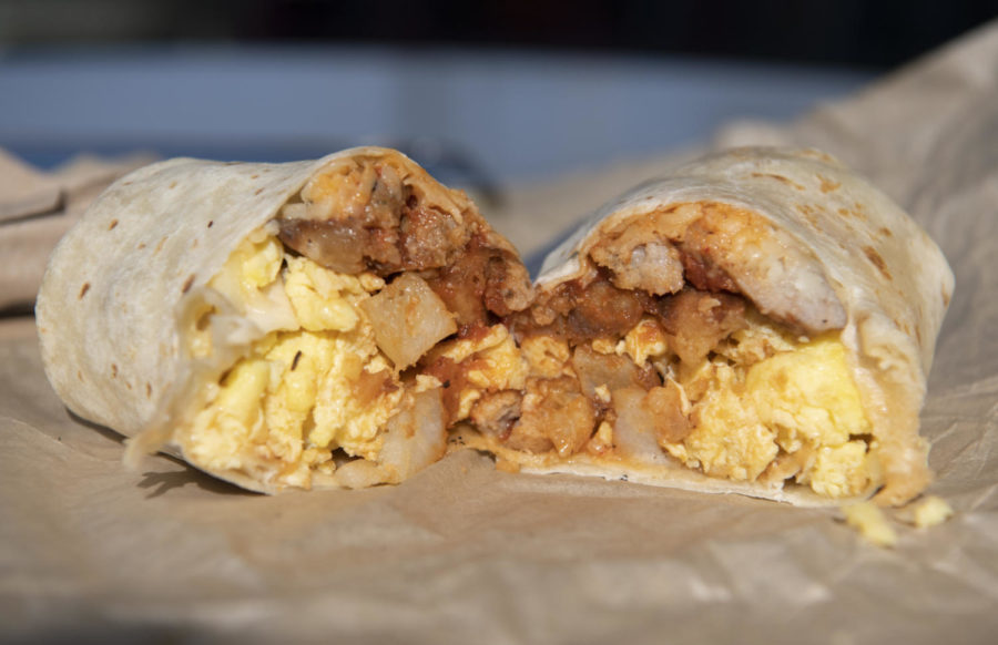 We tried the Pepperjack Burrito from McLain’s Market on Sept. 12. Although we thought it was pricey for the size, we disagreed on whether it was spicy enough, too spicy or just right.