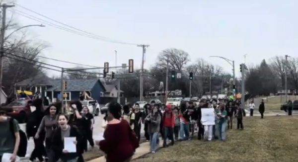Interviewing attendees of the 2/20 "ICE out" NW walkout